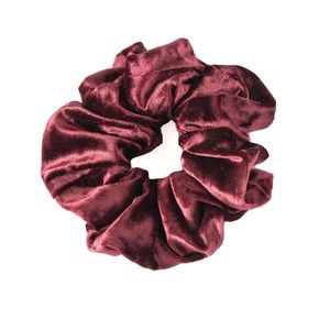 NWT Velvet Burgundy XL Scrunchie by Raven Lane | Wine Oversized Scrunchies